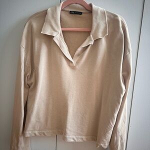 Tan Zara ¾ hoodie